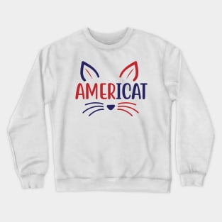 American cat Crewneck Sweatshirt